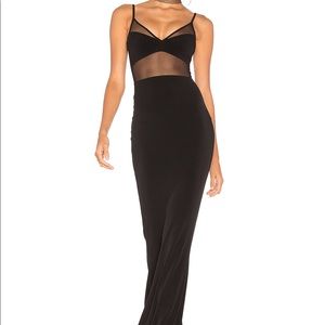 Black dress with mesh